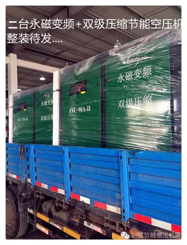 薩震節(jié)能空壓機出庫